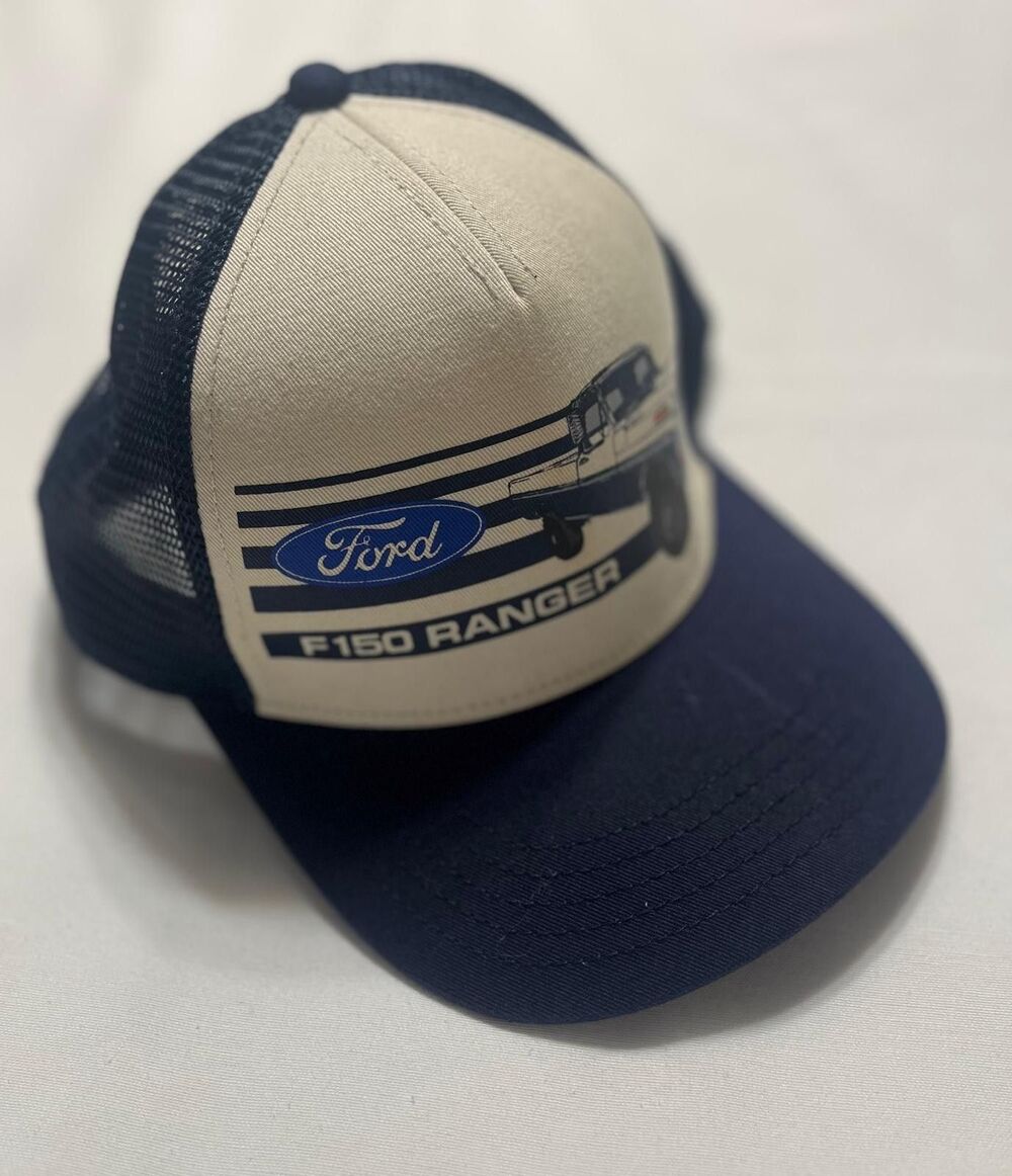 Ford F150 Ranger Trucker Hat Blue Mesh Snapback American Needle